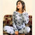 Cute Mickey Mouse Printed Top And Pajama Night Suit Set For Women And Girls